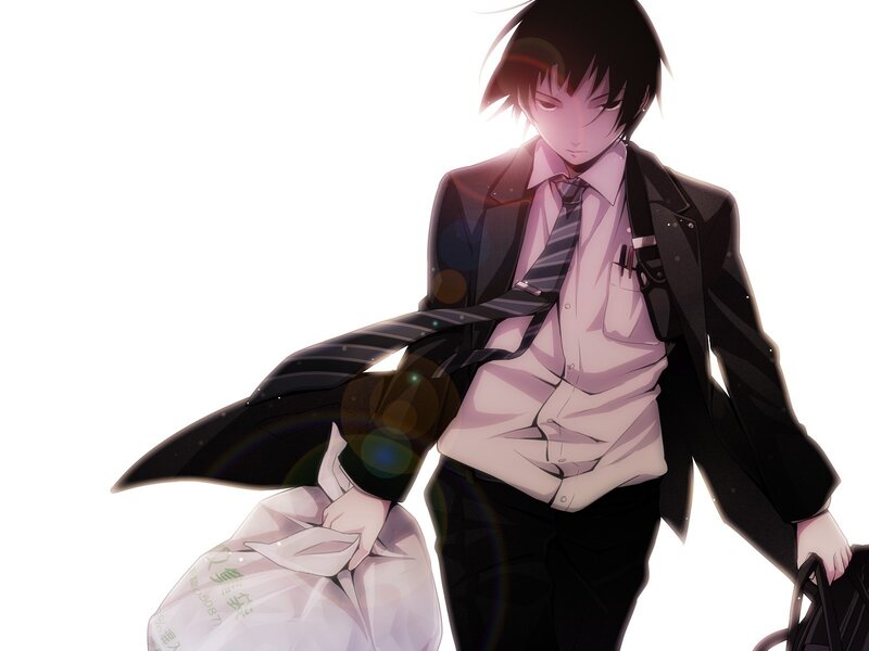 Anime Student in Uniform