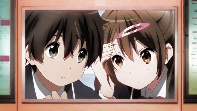 anime students at window