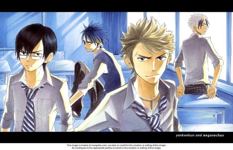 anime students in classroom