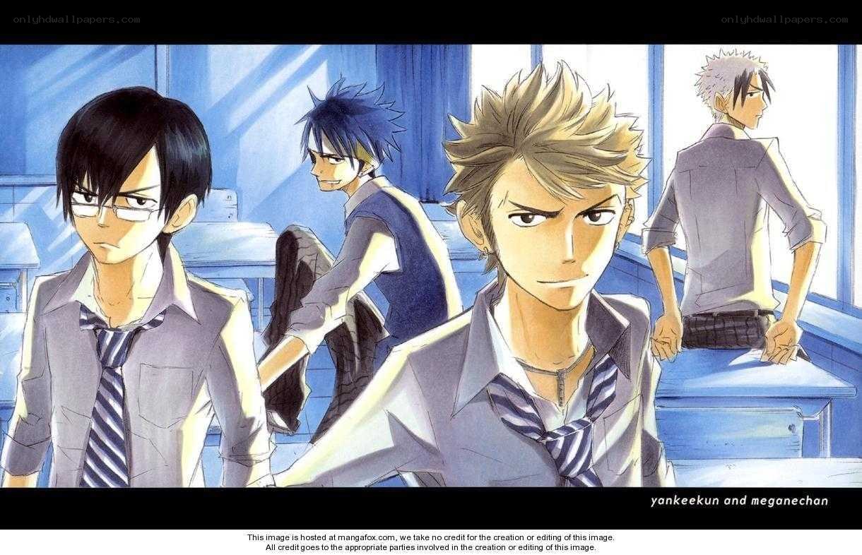 anime students in classroom