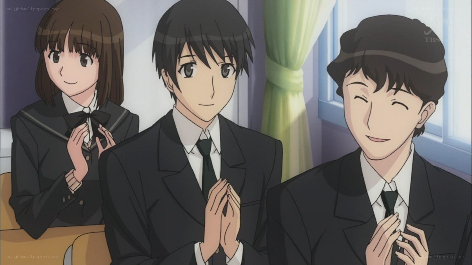 anime students in classroom