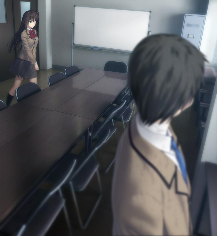 Anime Students in Classroom — Brown, Calm, Whiteboard