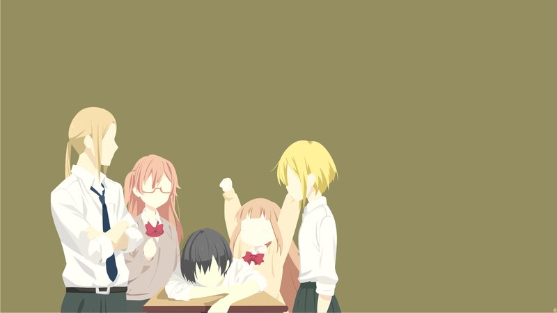 Anime Students in Classroom — Olive