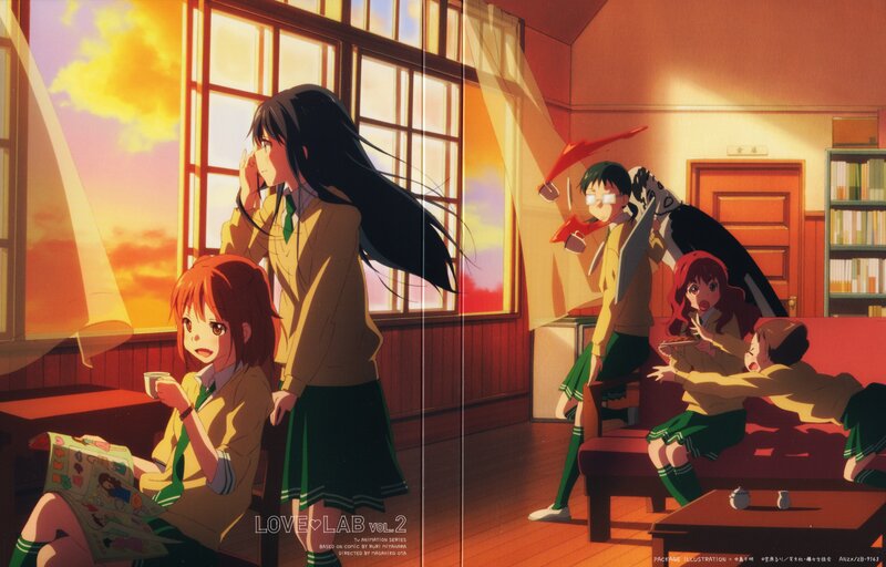 Anime Students in Classroom — Orange