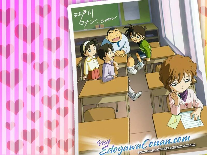 Anime Students in Classroom — Pink