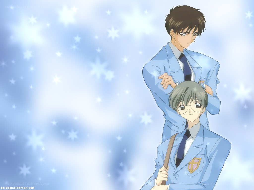 Anime students in school uniforms