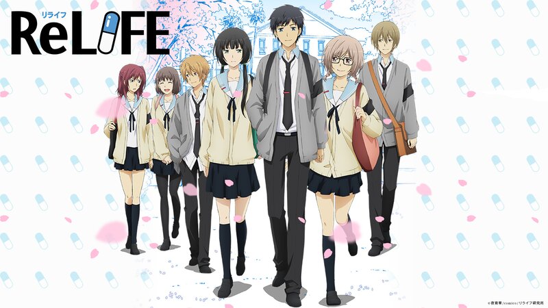 Anime Students in School Uniforms — White