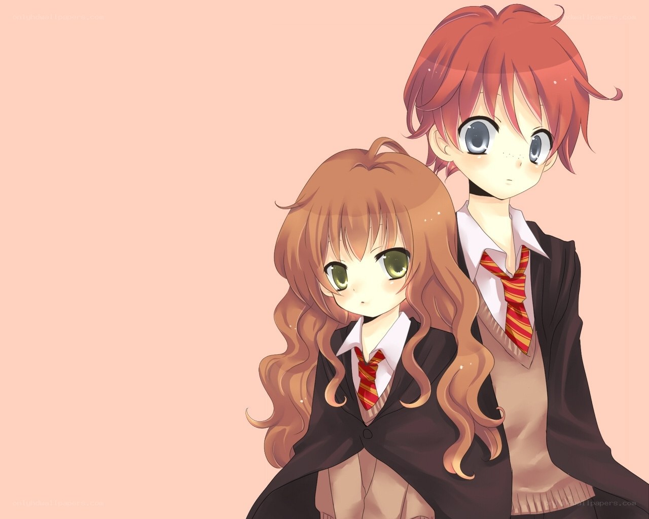 anime students in school uniforms