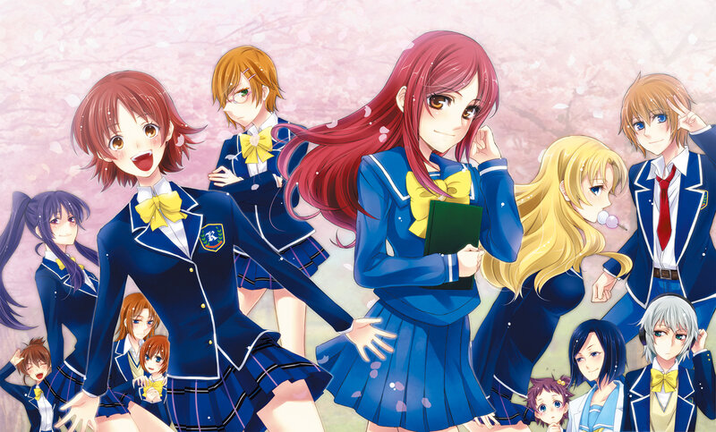 Anime Students in Uniform — Blue