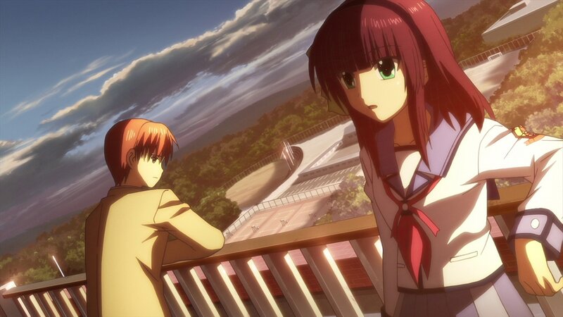 anime students on balcony