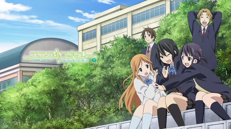 Anime Students on Wall