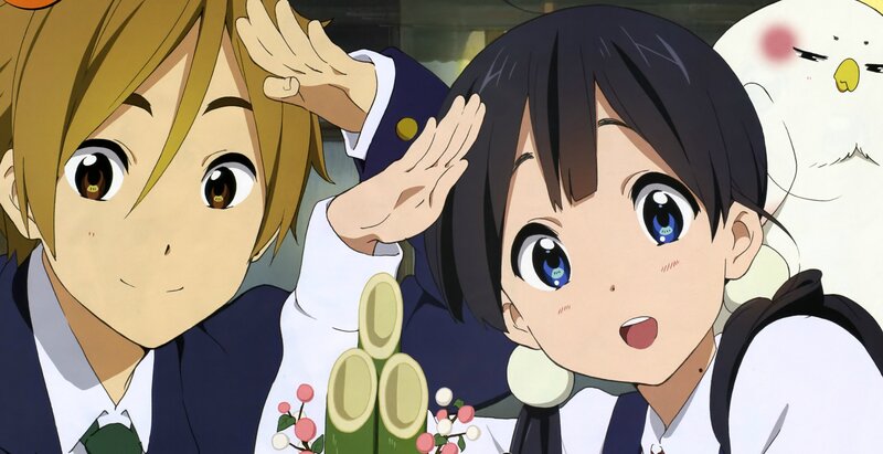 anime students with bird