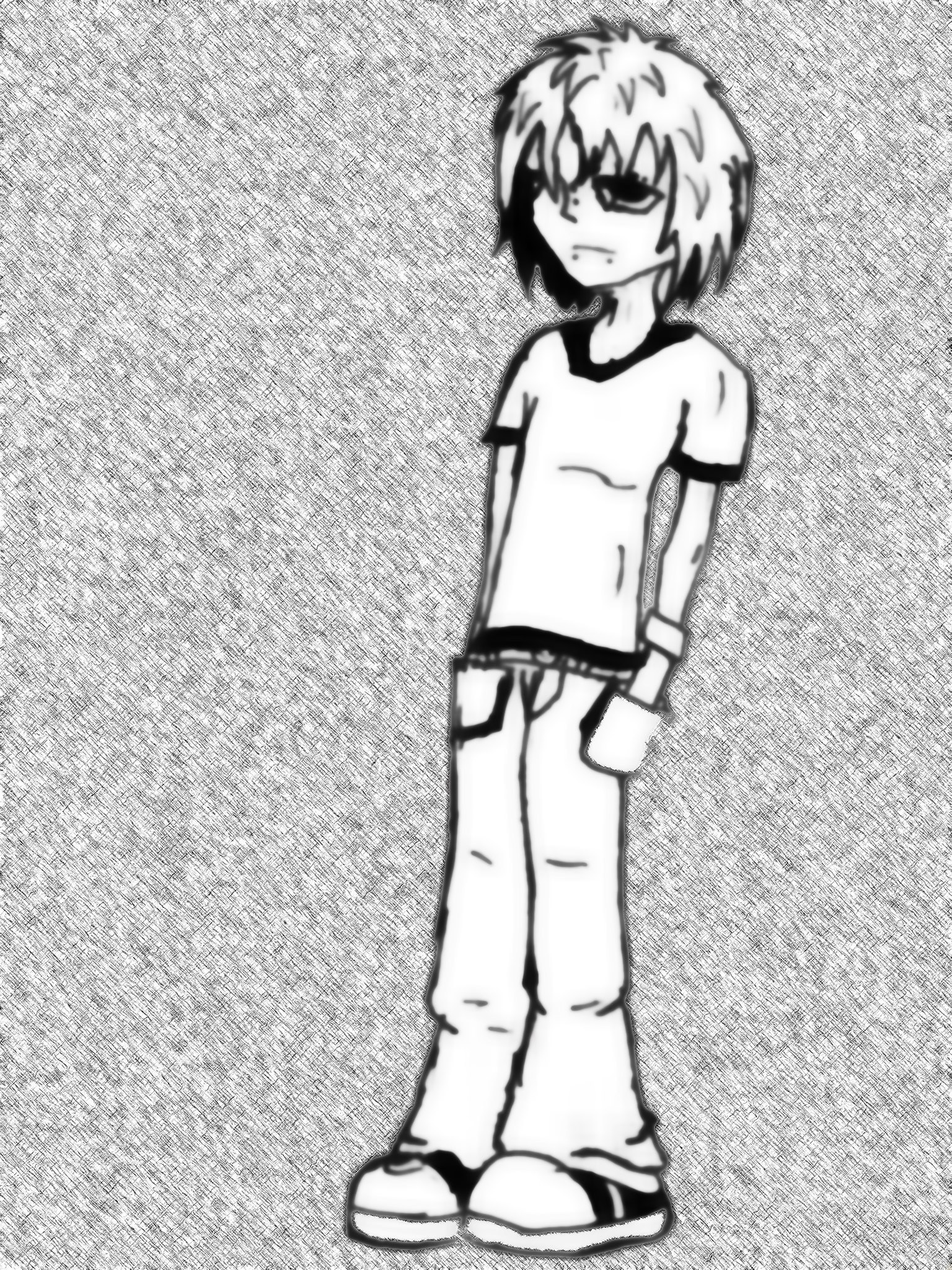 anime-style character sketch