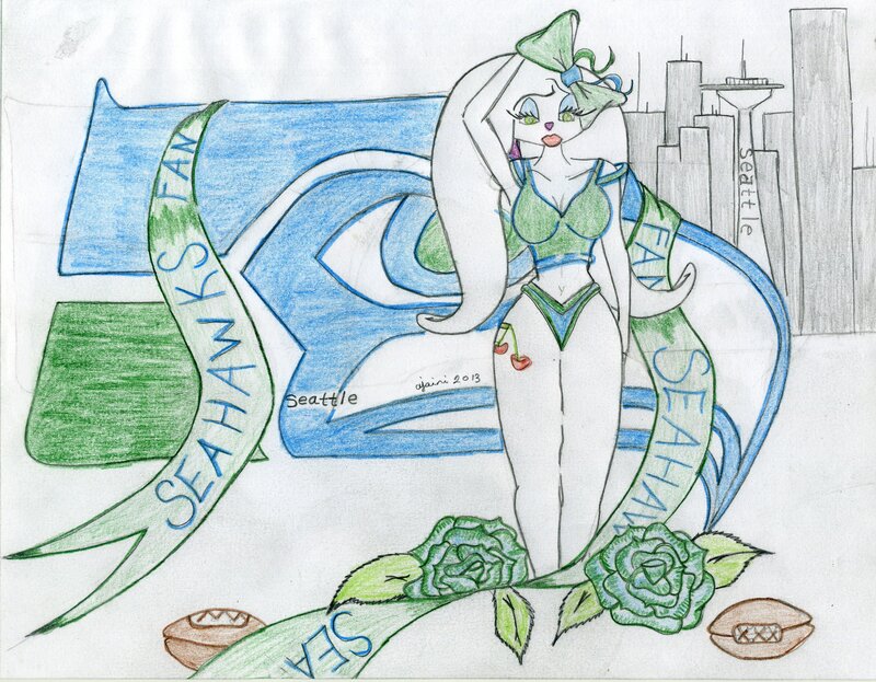 Anime-style Woman — Green