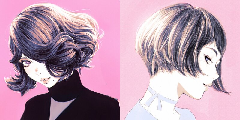 Anime-style Woman — Pink, Calm