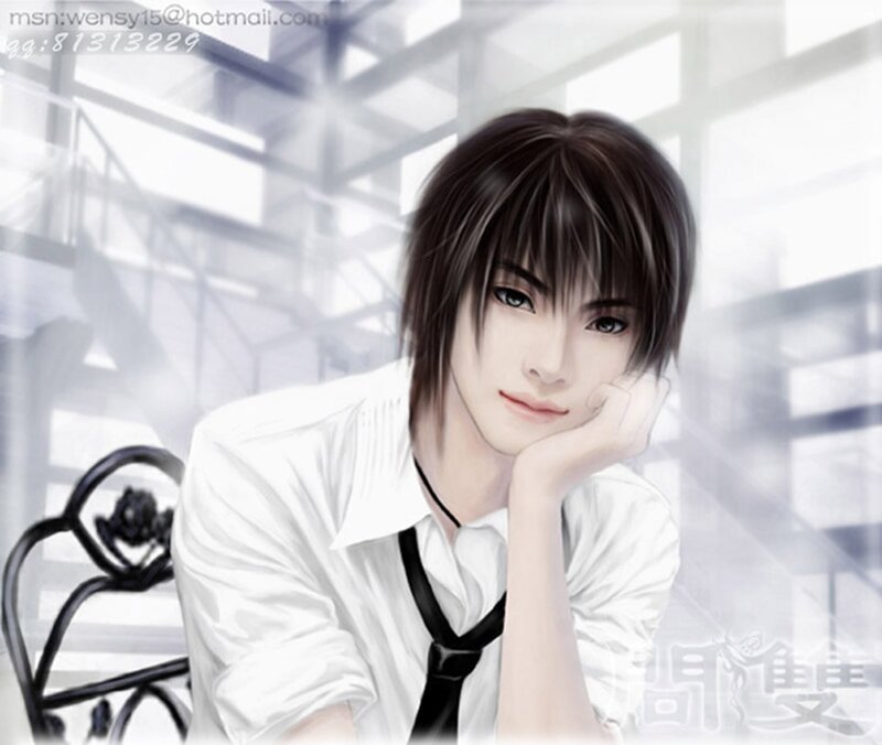 Anime-style Young Man