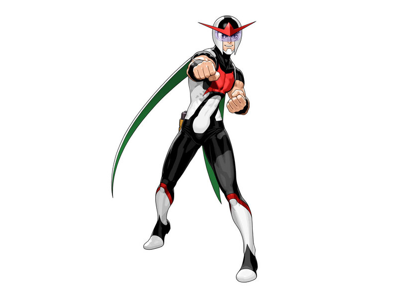 Anime Superhero Character — Black