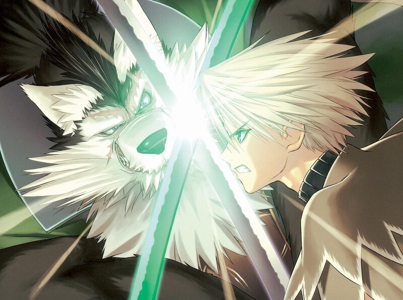 anime sword clash scene
