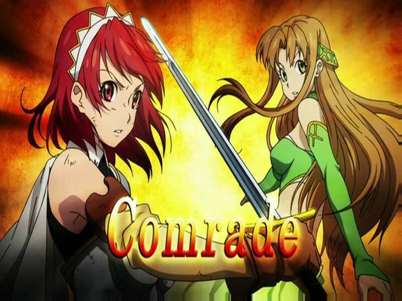 Anime sword fight scene