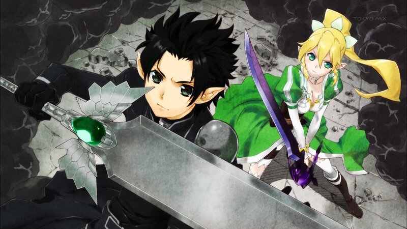 anime sword fighters in battle