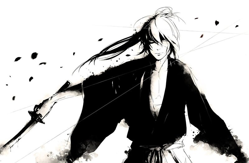 Anime Swordsman — Black