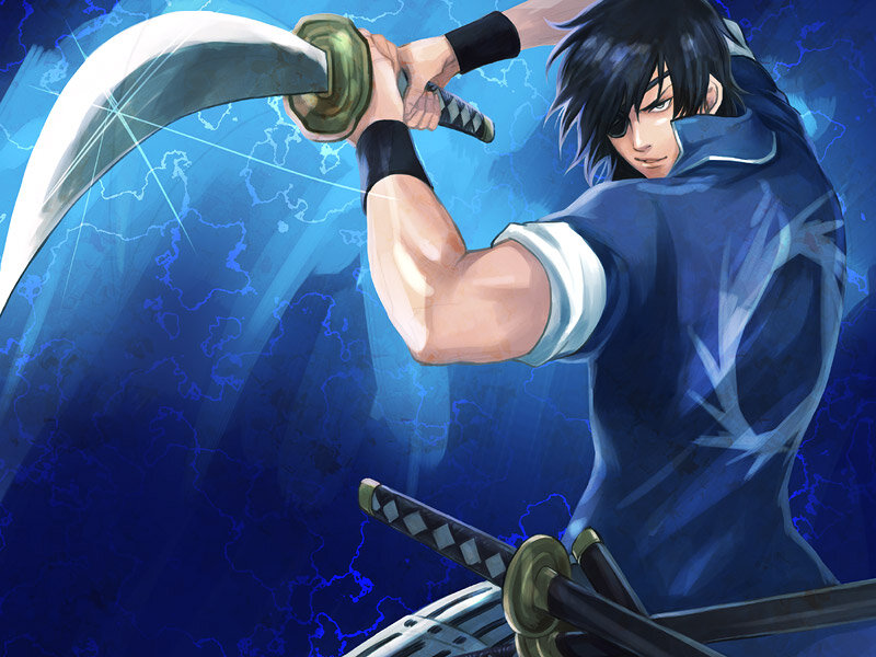Anime Swordsman — Blue