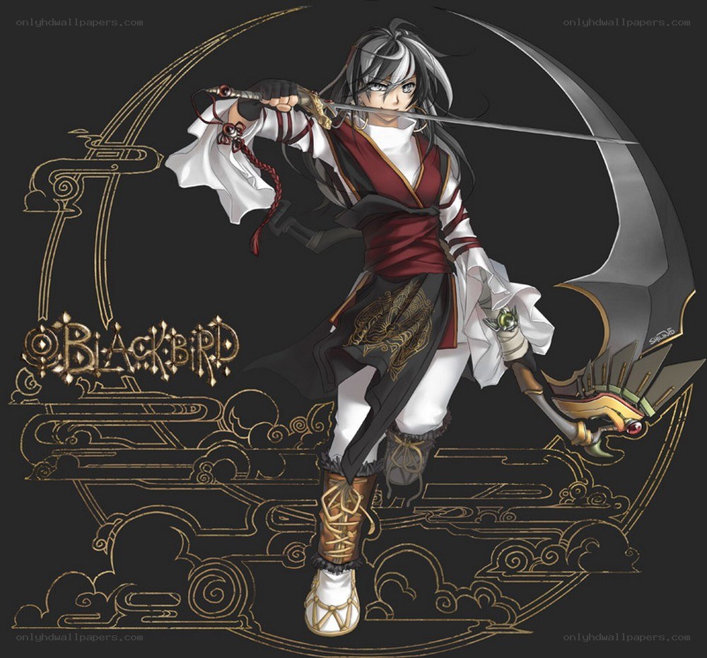 anime swordsman character