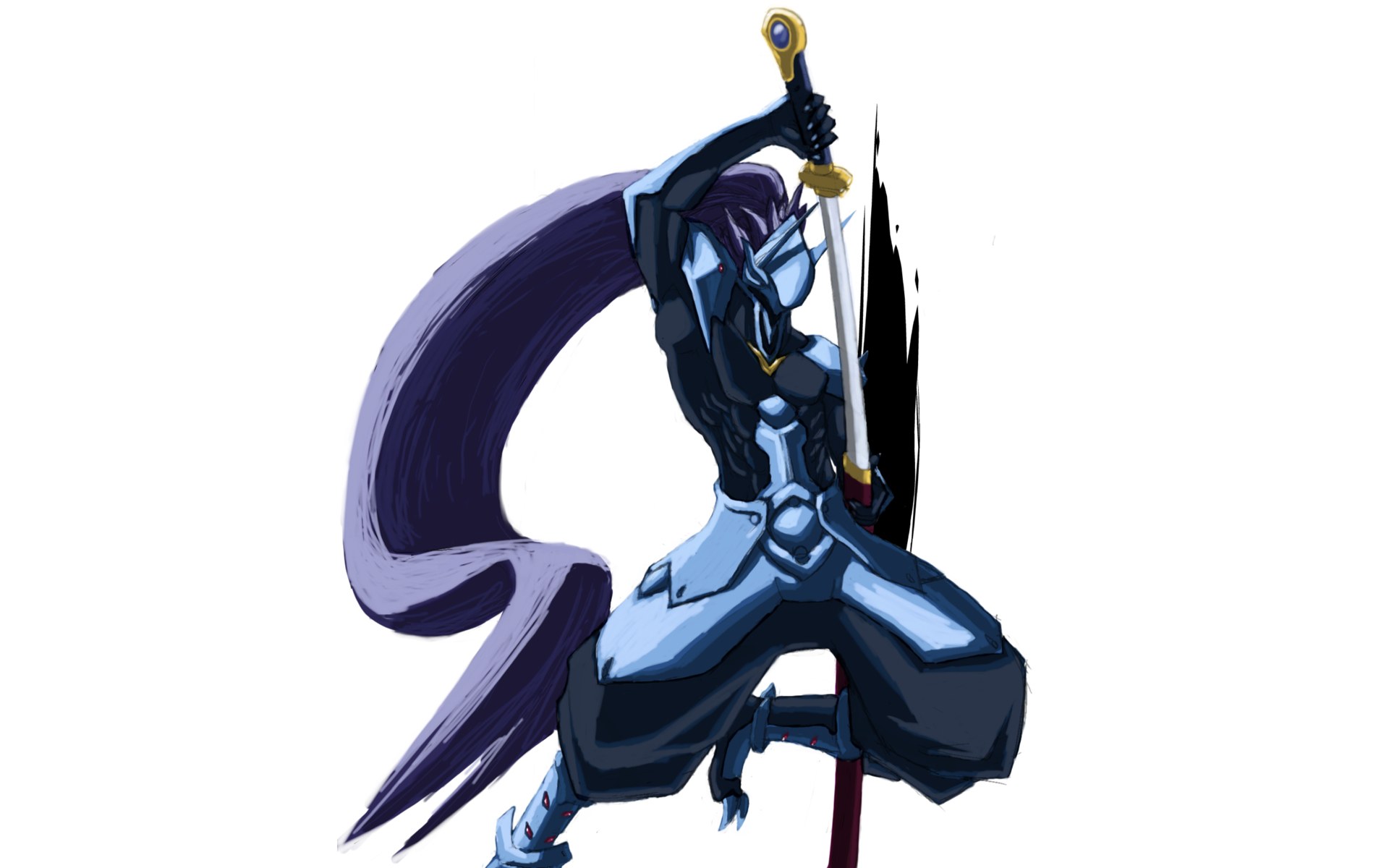anime swordsman character