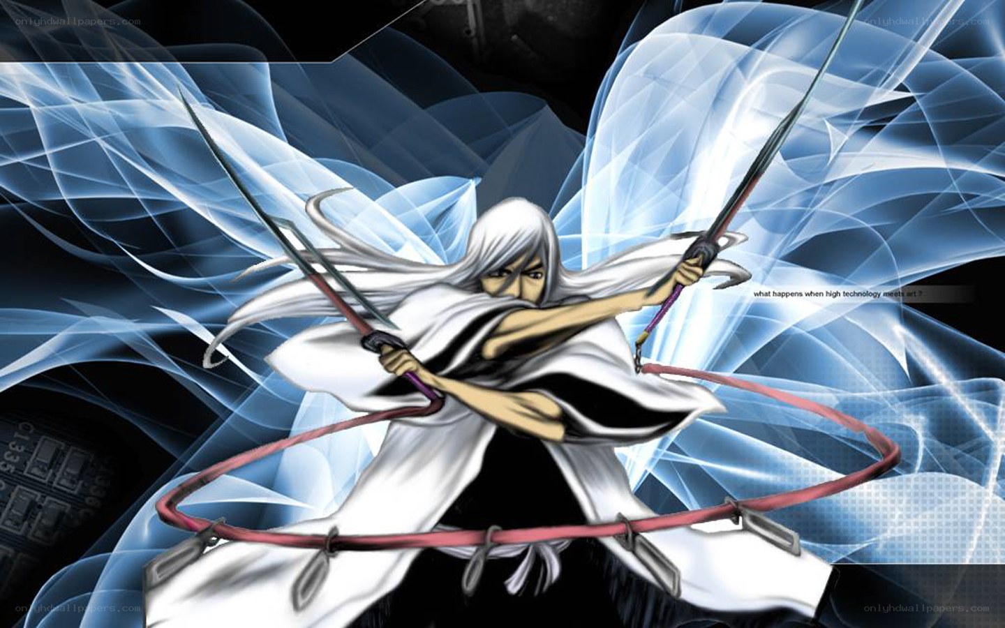 anime swordsman in action