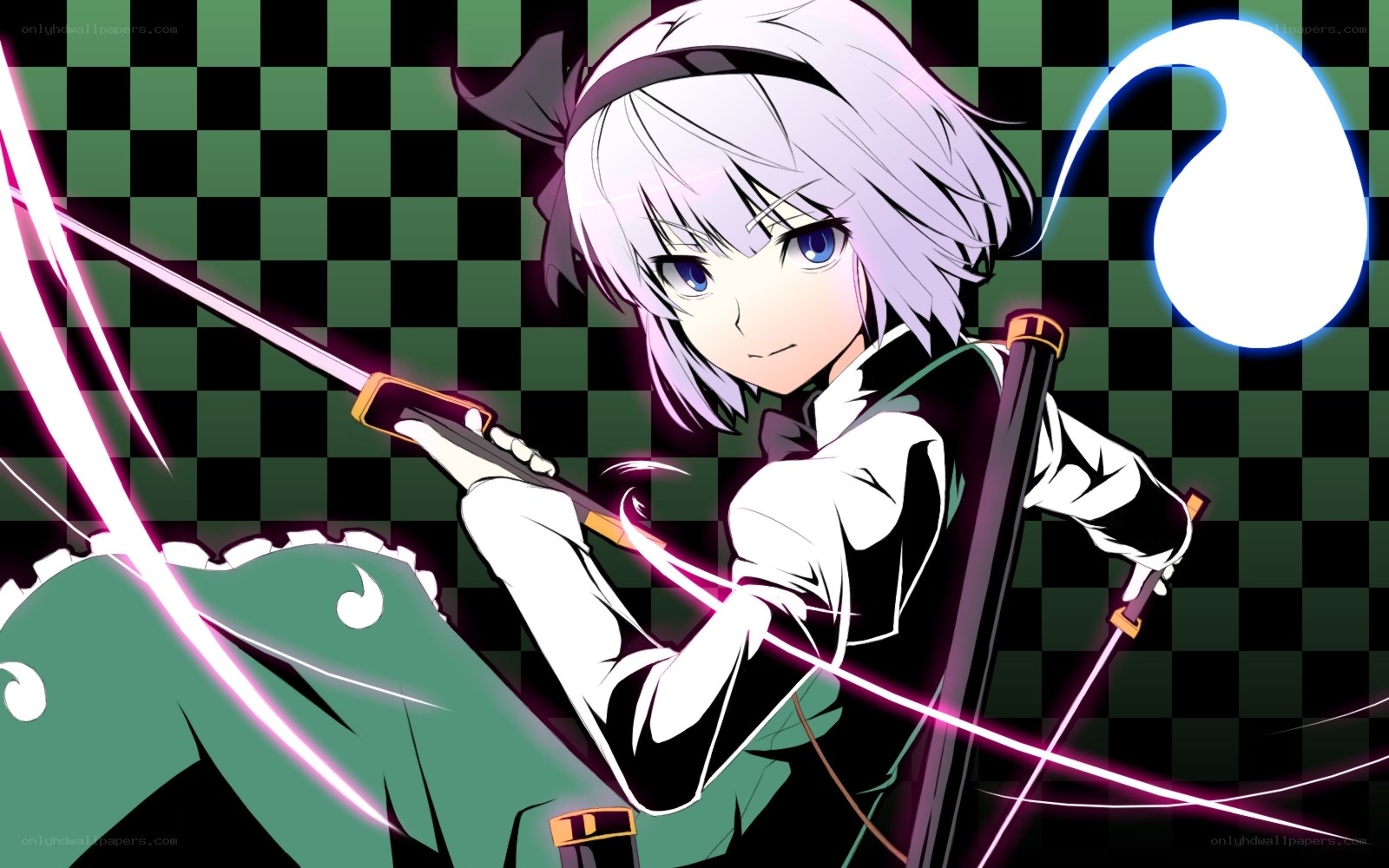 anime swordsman in action