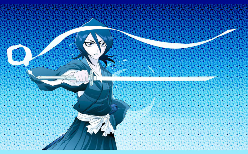 anime swordsman in action