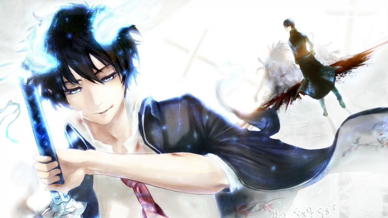 anime swordsman in action
