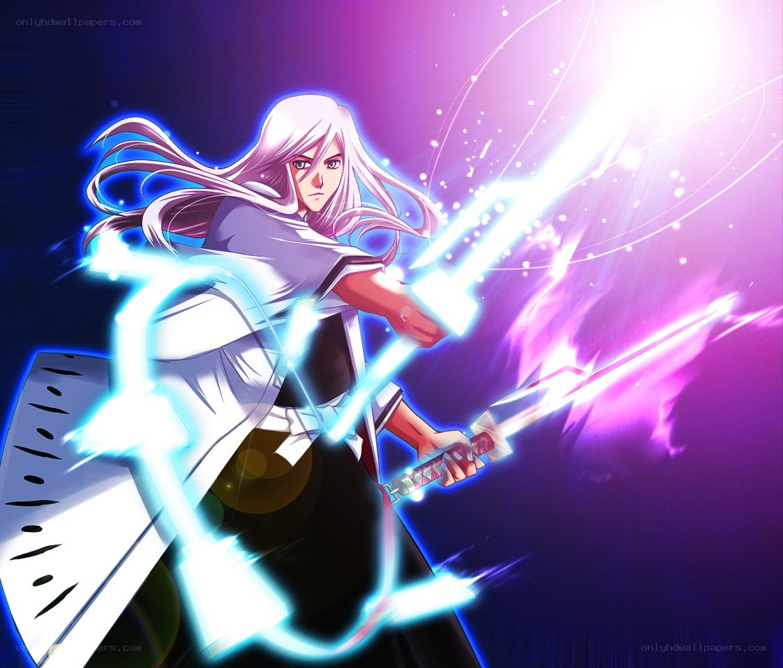 anime swordsman in action