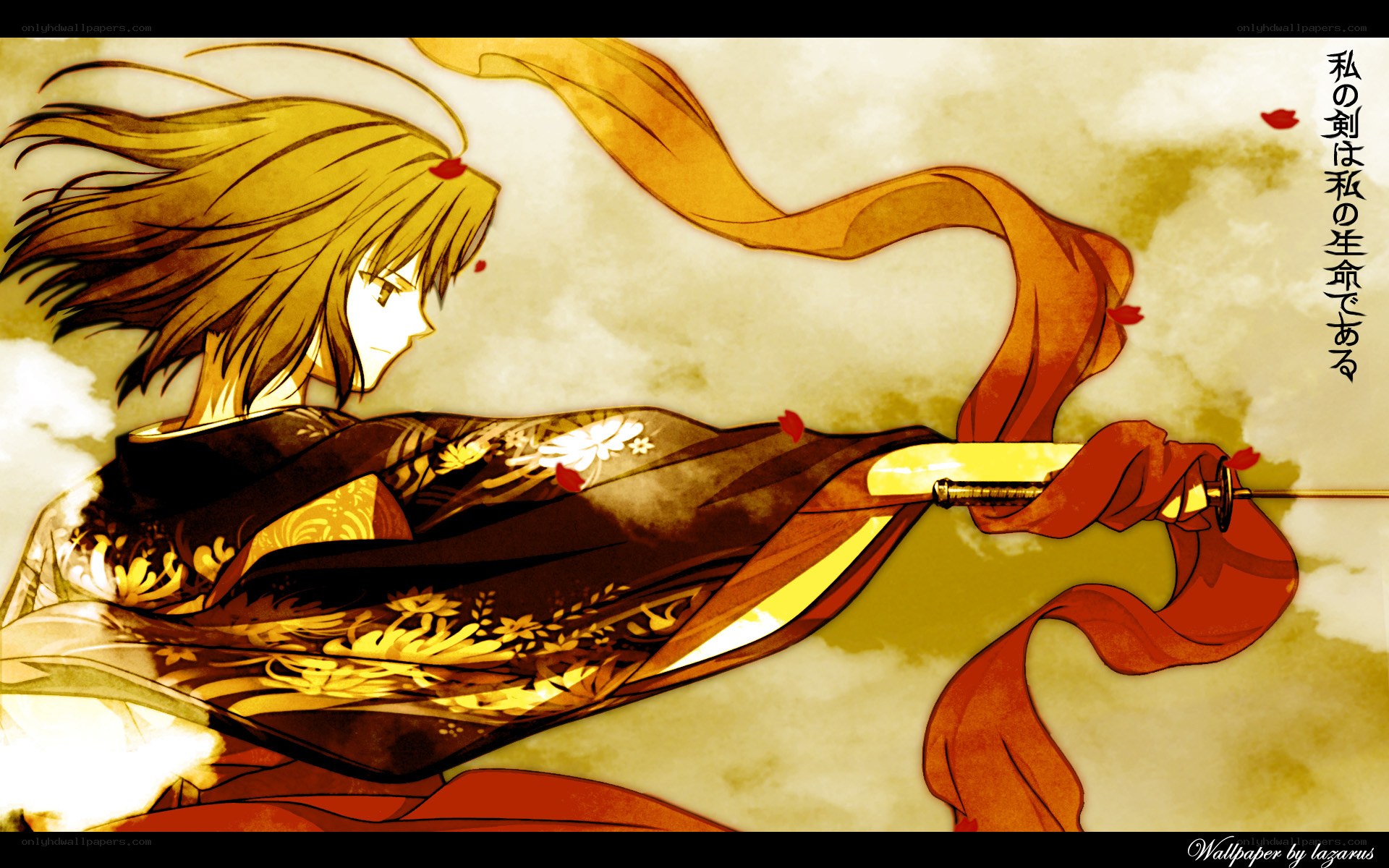 anime swordsman in motion