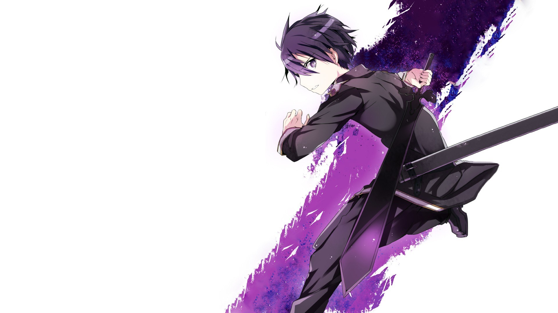 anime swordsman in motion