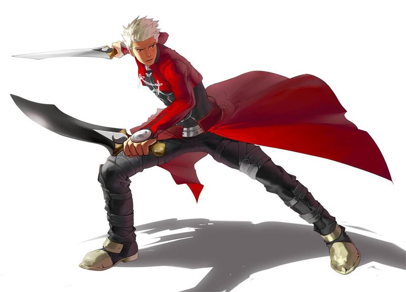 Anime Swordsman in Red