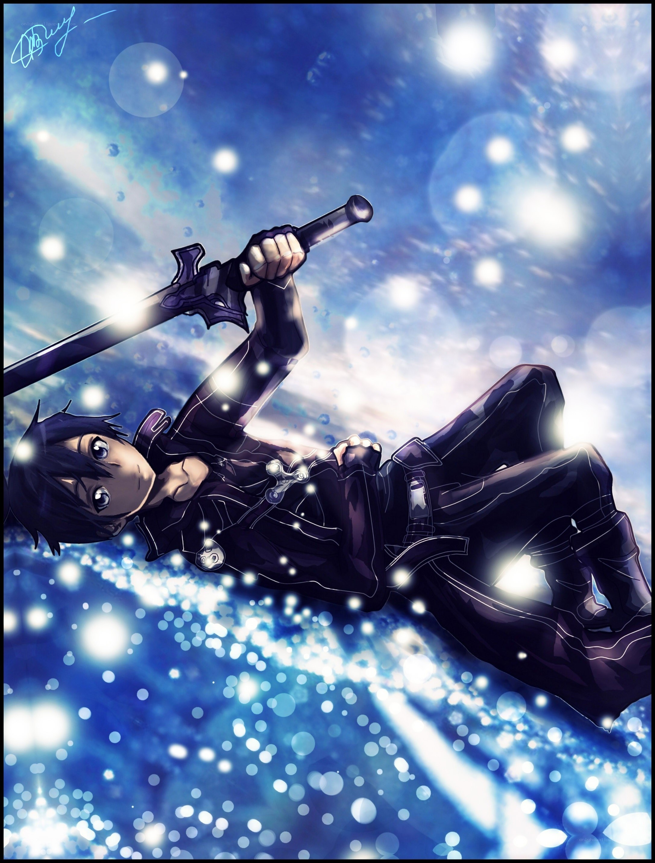 anime swordsman in space