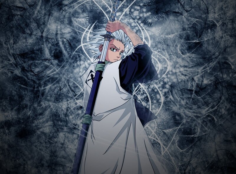 anime swordsman in white robe