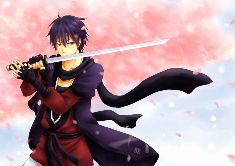 Anime Swordsman — Purple