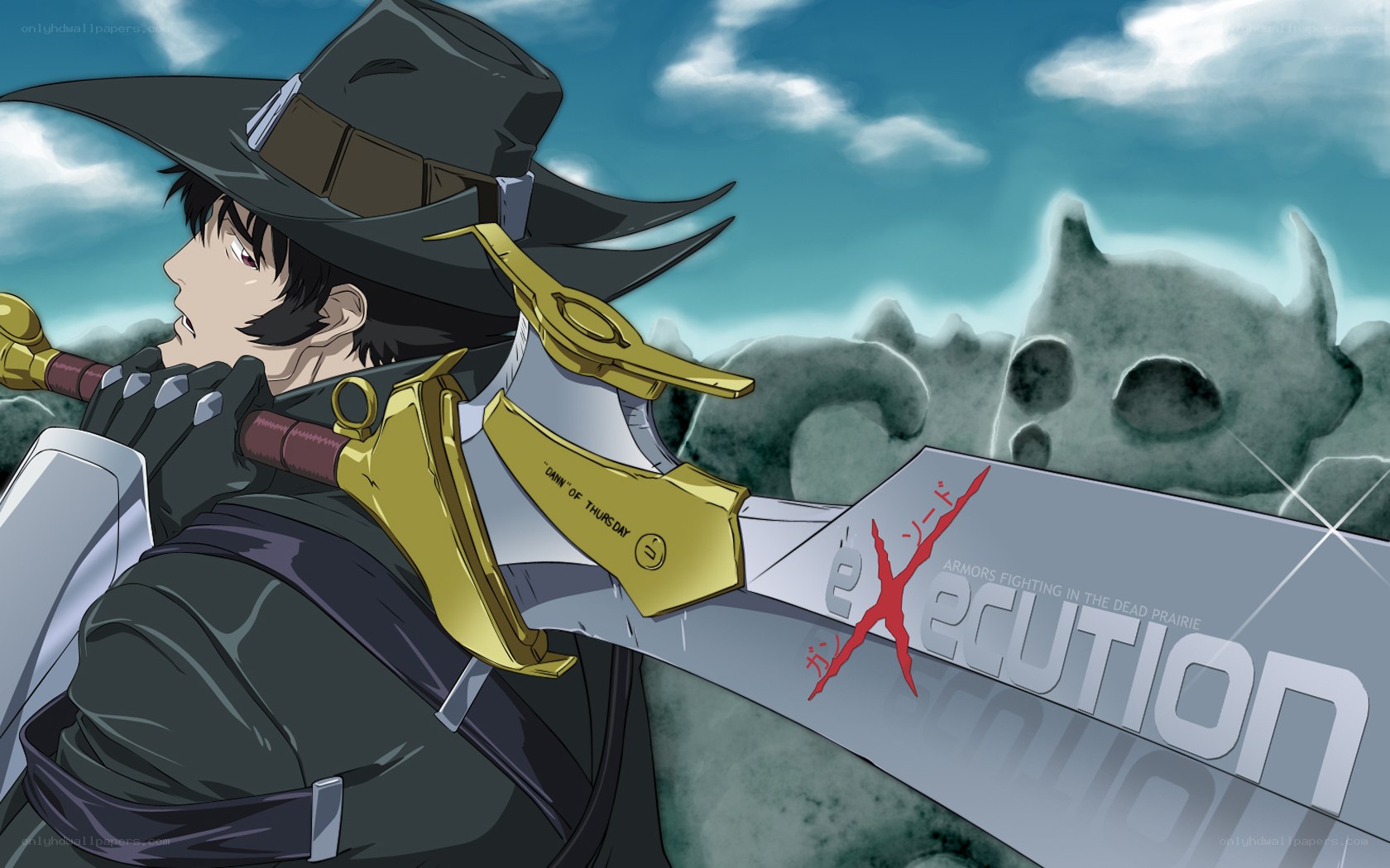 anime swordsman with large sword