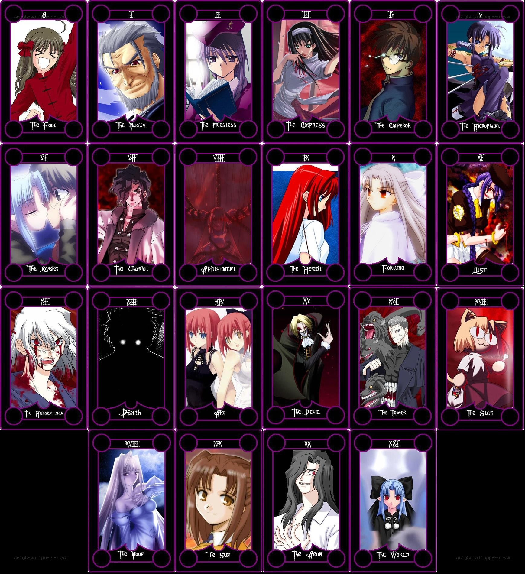 Anime Tarot Card Deck