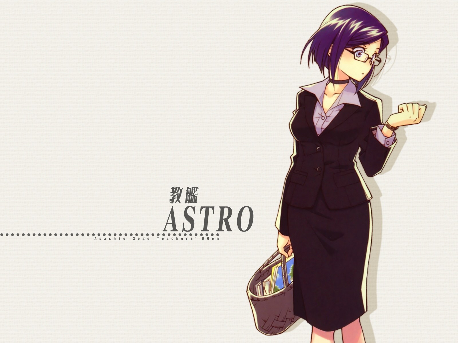 Anime teacher character art