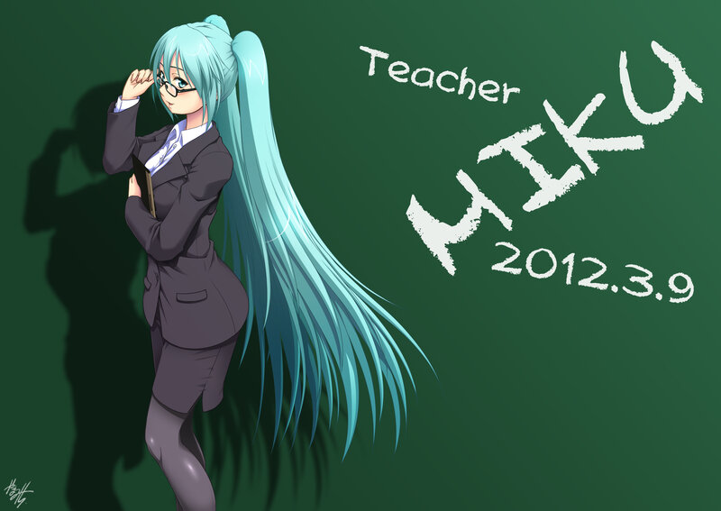Anime Teacher Character — Green