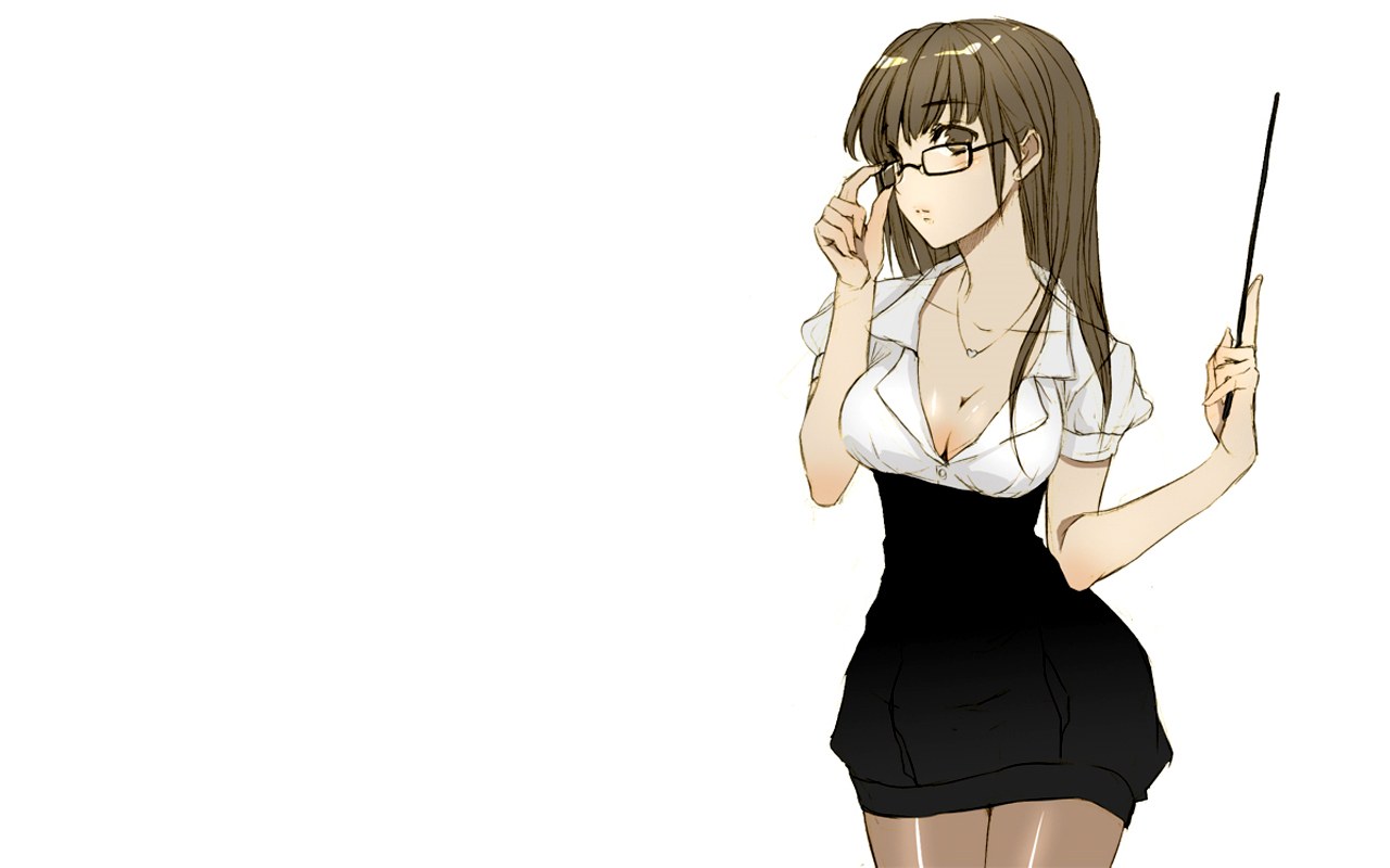 anime teacher with wand