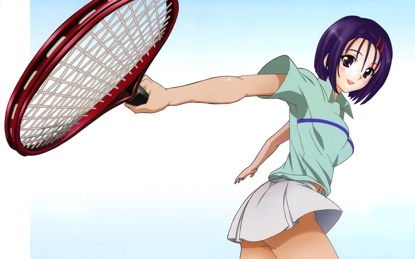 anime tennis player in action