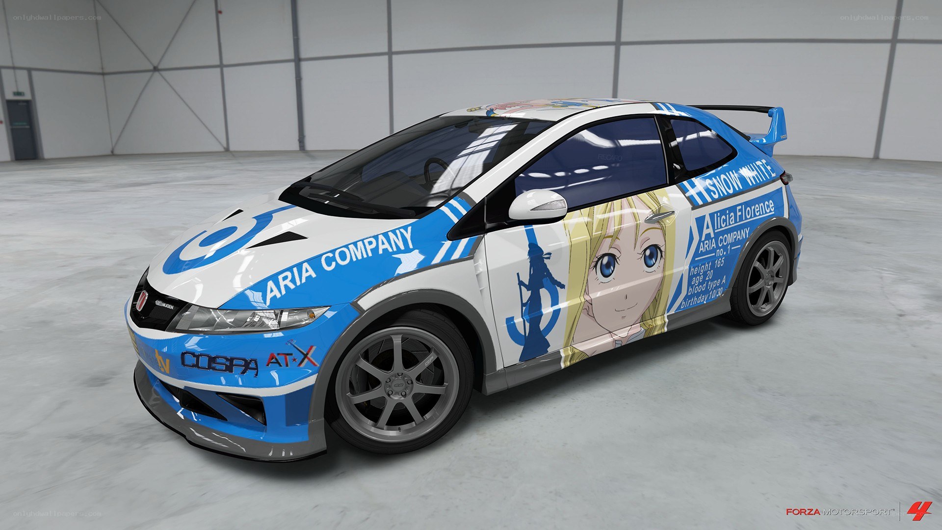 anime-themed race car