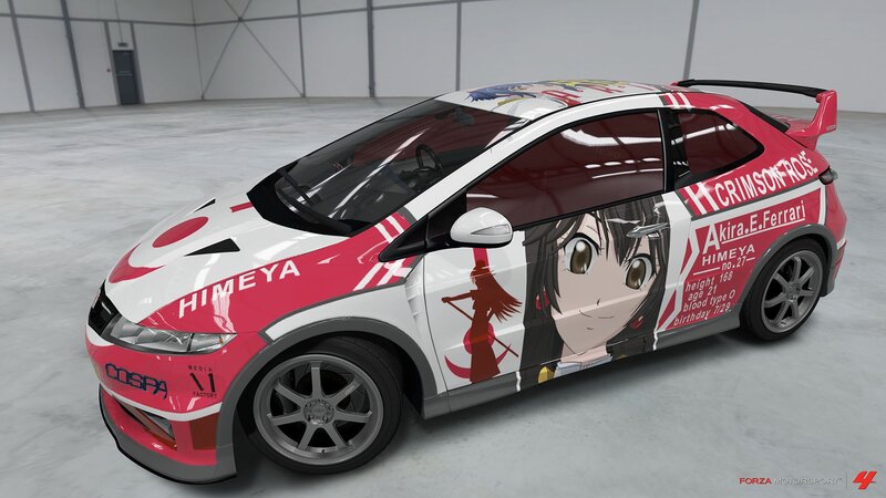 Anime-themed Race Car — Red