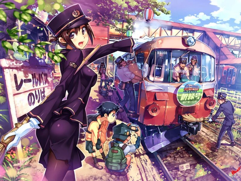 Anime Train Conductor — Purple