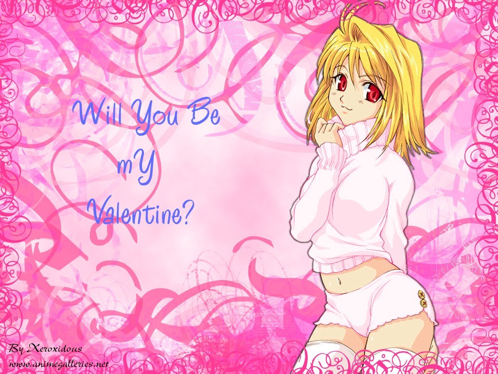 anime valentine invitation