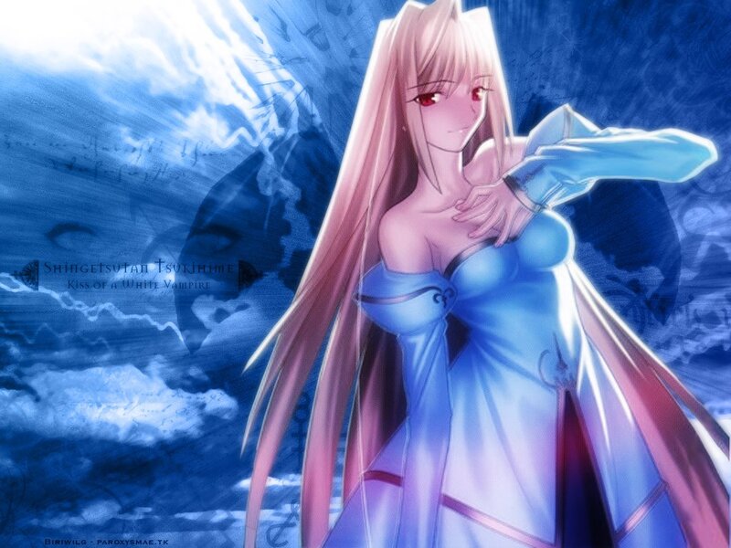 anime vampire character portrait